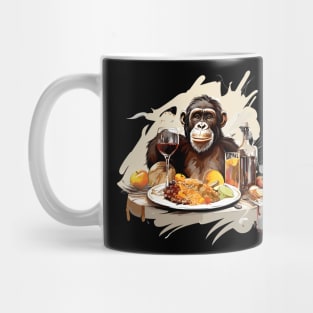 Happy Thanksgiving Monkey Mug